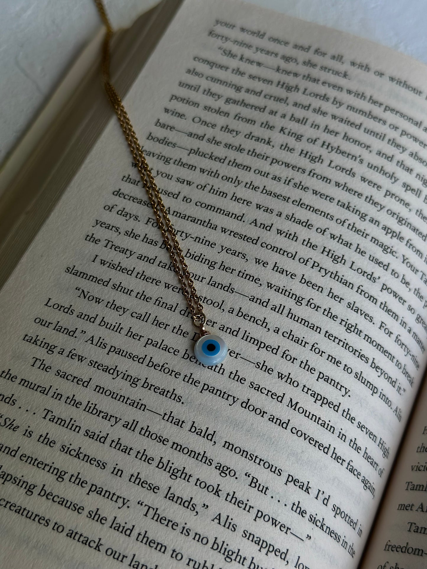 Turkish Eye Necklace | Gold