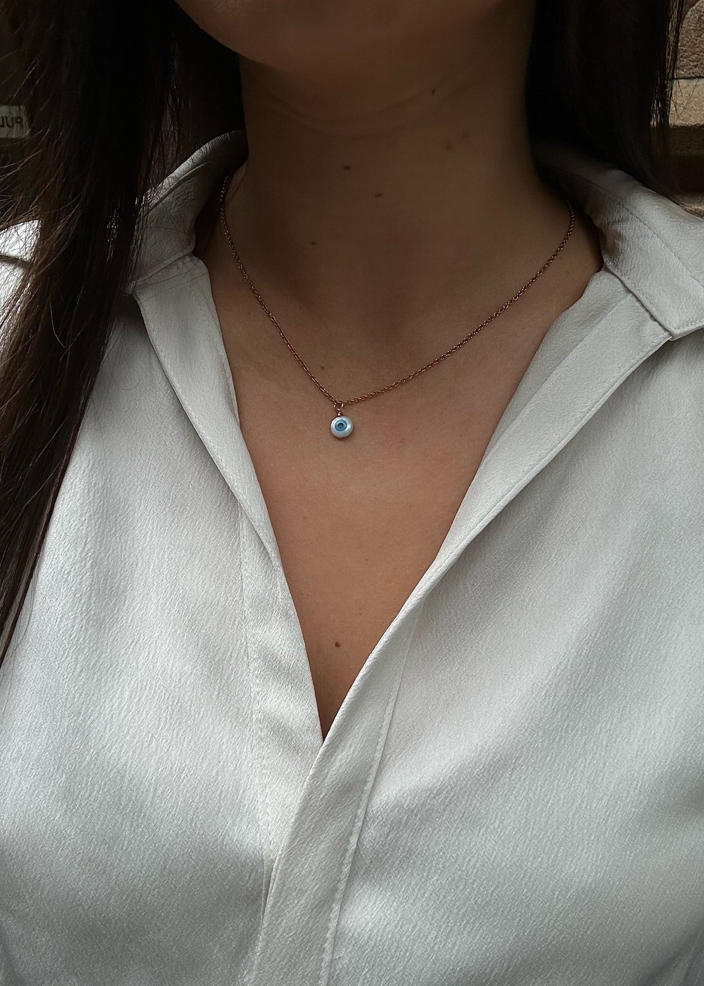 Turkish Eye Necklace | Gold