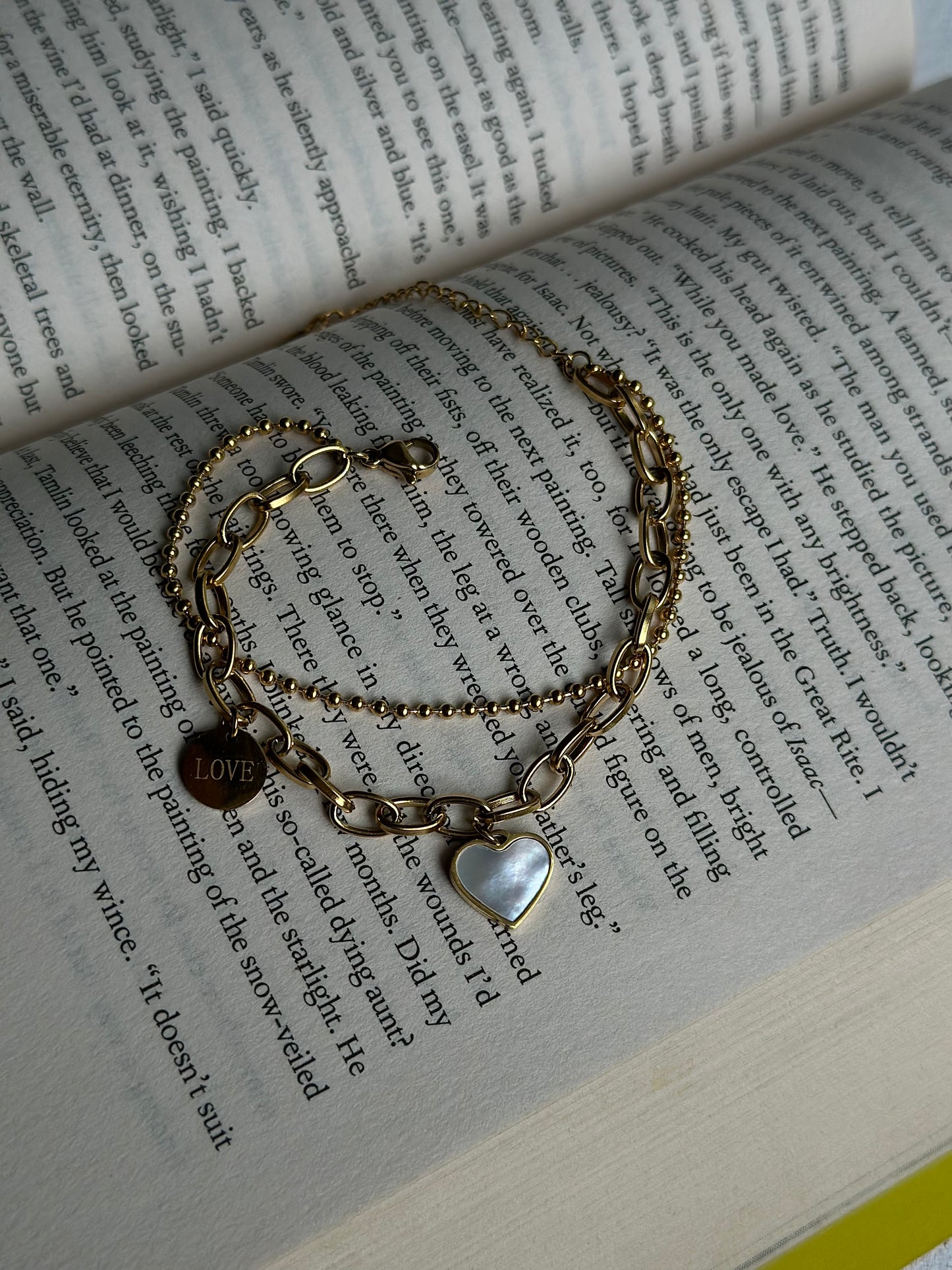 Heart Charm Bracelet | Gold & Silver