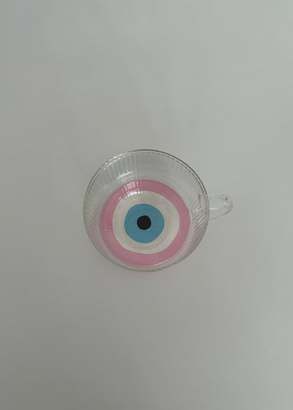 Evil Eye Coaster Set of 2 | Pink