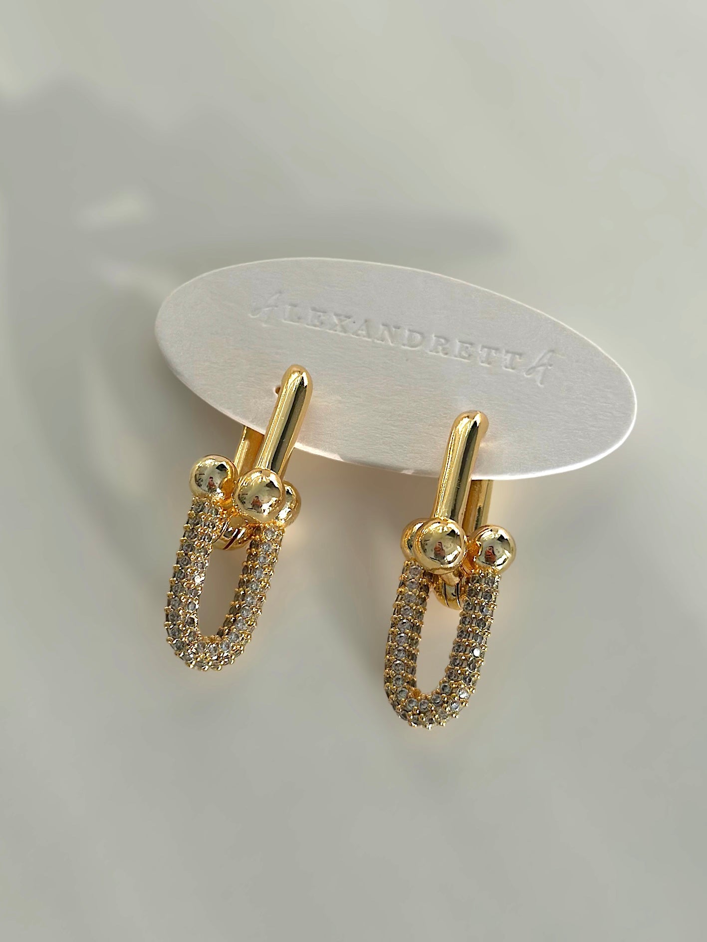 Ciara Link Earrings | Gold