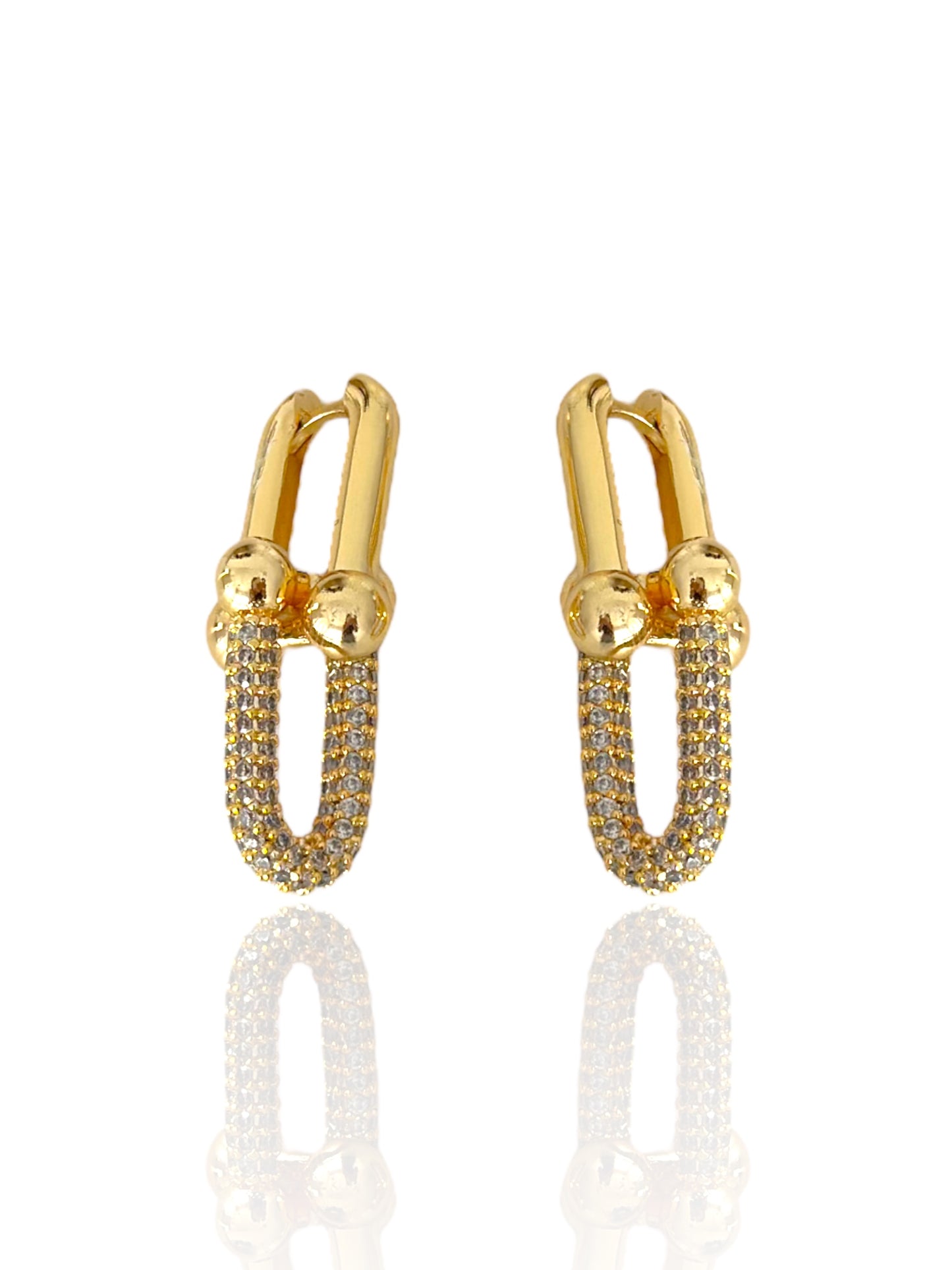 Ciara Link Earrings | Gold